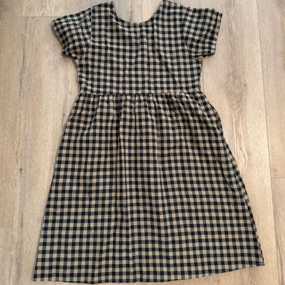 Little Cottonwood Checkered Linen Dress Women’s Medium - Picture 6 of 8
